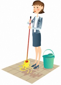 Cleaning-businesswoman
